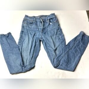 American Eagle Jeans Women's Size 0 Blue‎ Skinny Medium Wash Stretch Denim Blue